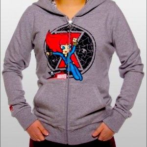 Marvel Toki Doki Black Widow Hoodie Medium